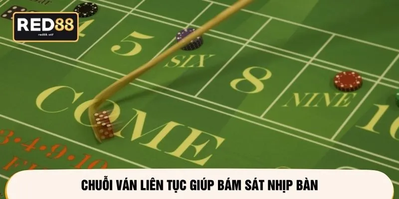 Chuỗi ván liên tục giúp bám sát nhịp bàn