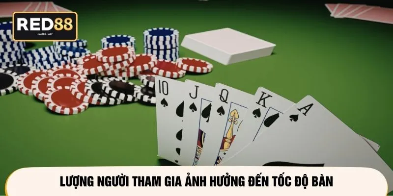 Lượng người tham gia ảnh hưởng đến tốc độ bàn