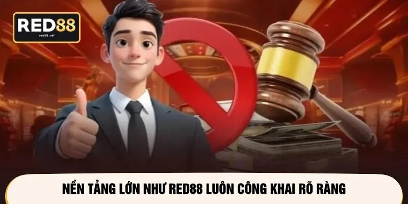 Nền tảng lớn như RED88 luôn công khai rõ ràng